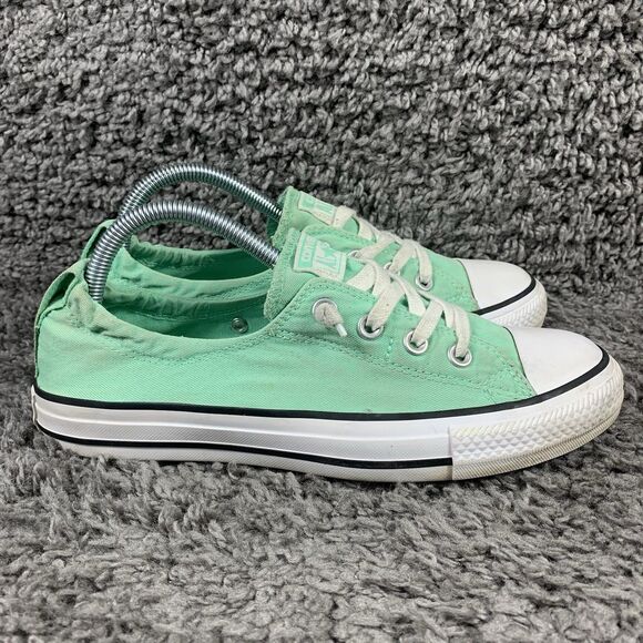 Converse Shoreline Canvas Shoes Women’s Size 9 Green White 556690F Sneakers - Picture 3 of 8